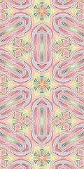 Abstract Kaleidoscope Geometry Psychedelic Art Pattern Background Wallpaper
