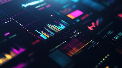 Obraz premium Abstract Digital Data Visualization