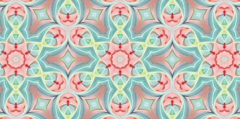 Abstract Kaleidoscope Geometry Psychedelic Art Pattern Background Wallpaper