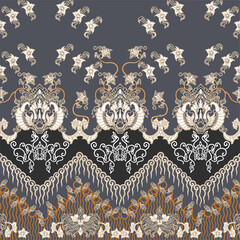 background batk pattern premium from indonesia
