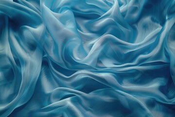 Obraz premium A close-up shot of blue fabric