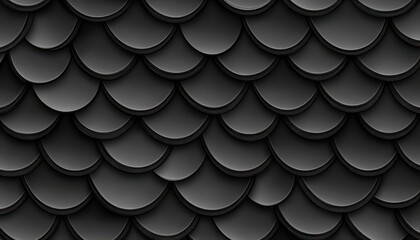 Seamless dragon scale pattern featuring black reptilian scales and squama texture