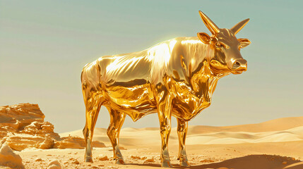 The calf, or the golden body, is a biblical symbol of the disobedience of God’s people when they created an idol in the form of a god, even though this was forbidden. The idol represents the golden ca