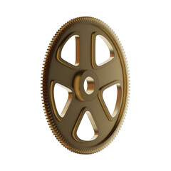 Cog wheel on white background	