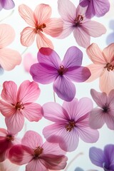 flowers isolated on white background for background