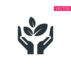 Organic logo creative nature herbal care design concept. Vector illustration.