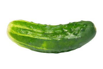 Green cucumber pickle in PNG isolated on transparent background