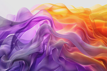 Obraz premium Abstract background with bright colors and abstract patterns in purple and yellow gradient shades.