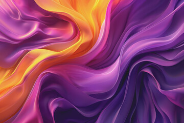 Obraz premium Abstract background with bright colors and abstract patterns in purple and yellow gradient shades.