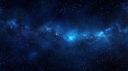 Fototapeta premium Blue night sky with twinkling stars.