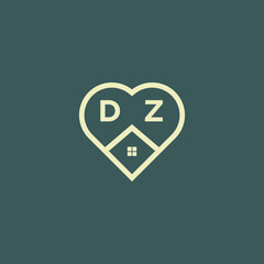 Obraz premium initial letter real estate logo design stock vector