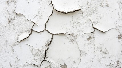 Obraz premium Cracked and Weathered Concrete Surface with Intricate Patterns