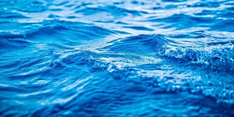 A large body of water with a blue color