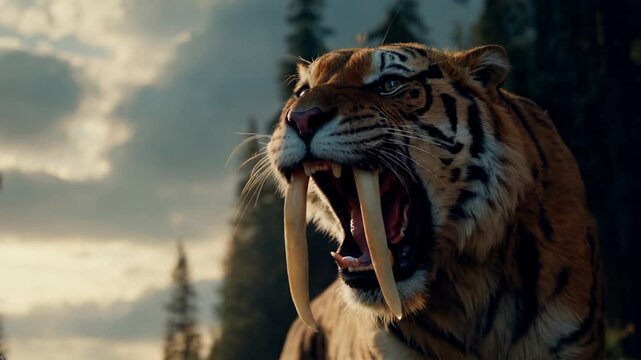 The Smilodon Saber-Toothed Tiger (AI VIDEO)
