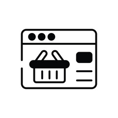 E-commerce Website vector icon