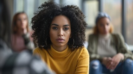 A woman speaking to a group of people