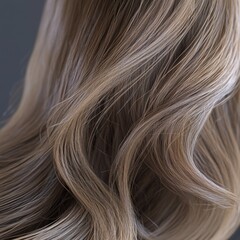 Naklejka premium A close-up view of a woman's blonde hair, perfect for beauty or lifestyle uses