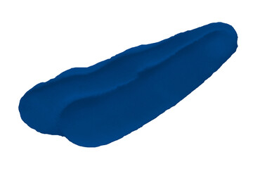 Isolated blue clay texture on transparent background.