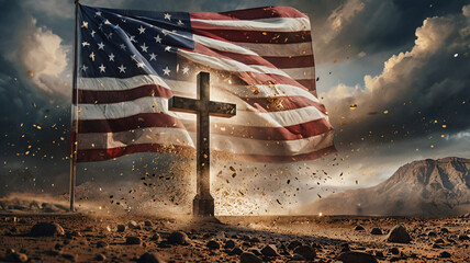 Christianity's Influence on American Patriotism, Symbolized by the Cross