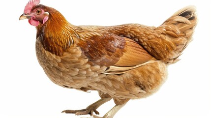 Fototapeta premium Versatile Chicken Isolated on White Background Ideal for Culinary and Food Marketing