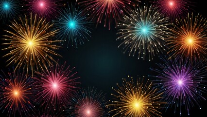 Naklejka premium fireworks