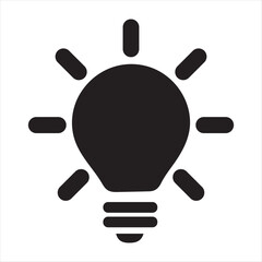 bulb innovation idea line icon. brain icon, Head with bulb vector icon. Black illustration isolated on white background for graphic and web design.