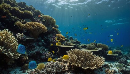 Obraz premium coral reef with fish