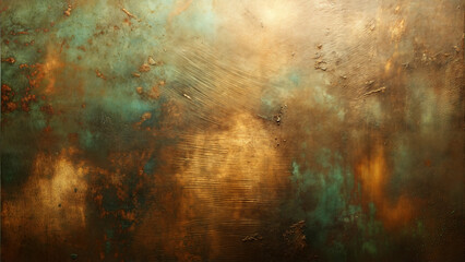 Obraz premium Abstract weathered metal texture with warm rusted patina