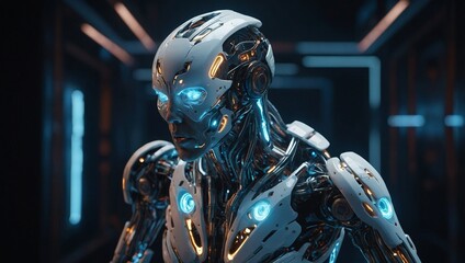 Naklejka premium robot