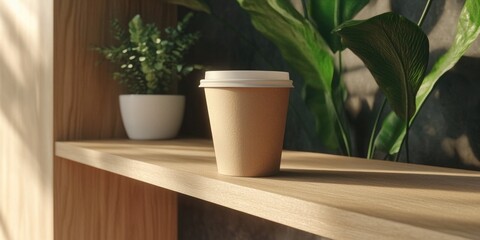 Obraz premium Modern Coffee Shop Scene
