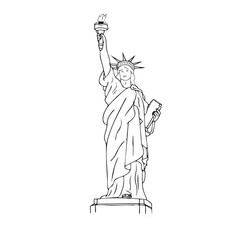 statue of liberty isolated