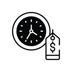 Flash Sale Clock vector icon