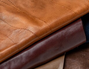genuine leather that has a rich color and smooth texture, generative ai
