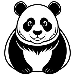 panda with a smile