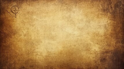 Obraz premium Old Grunge Paper Parchment Background With Distressed And Scratched Brown Vintage Texture Design