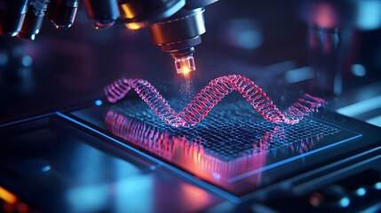 Holographic Analysis of DNA Strand in Futuristic Biopharmaceutical Research Setting