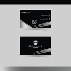 Modern and clean professional golden business card template