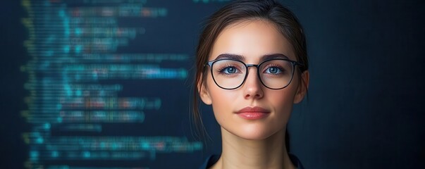 Female programmer typing code in a modern workspace, highlighting diversity in tech, programmer, female coder