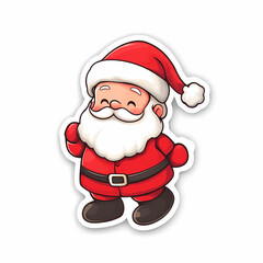 Santa claus sticker vector image