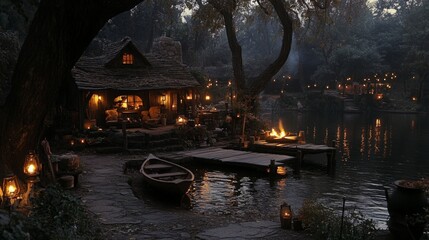 Cottage by the Lake.