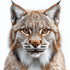 Obraz premium Lynx portrait with intense gaze front view