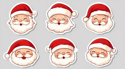 Santa claus sticker vector image