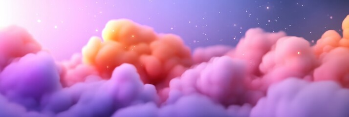 Fototapeta premium Colorful Clouds in a Dreamy Sky Landscape