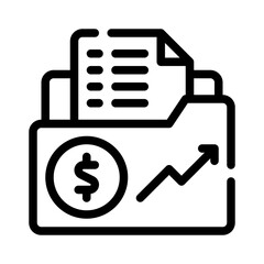 Icon Portfolio With Style Outline