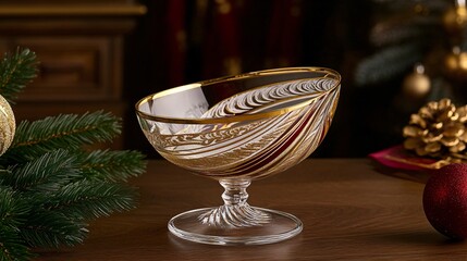 Elegant Glass Bell with Graceful Curves and Design