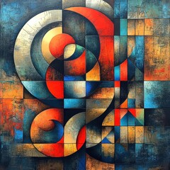 Fototapeta premium Abstract Geometric Artwork
