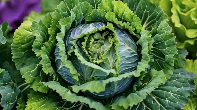 cabbage in the field