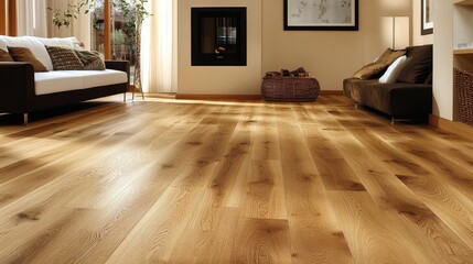 Cozy Living Room with Wooden Flooring and Natural Light