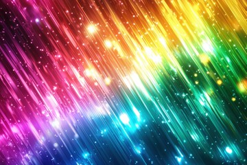 A vibrant abstract background featuring colorful streaks and glowing particles, ideal for digital designs and artistic projects.
