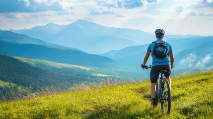 Obraz premium Mountain Biking Adventure